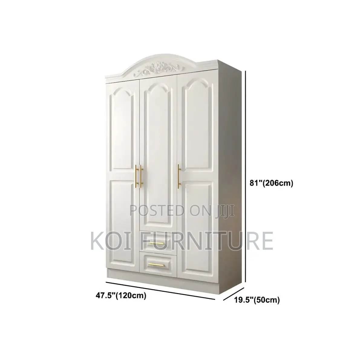 Bedroom Three Doors Storage Warddrobre