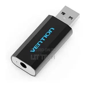 Vention 4 Pole Usb External Sound Card Black