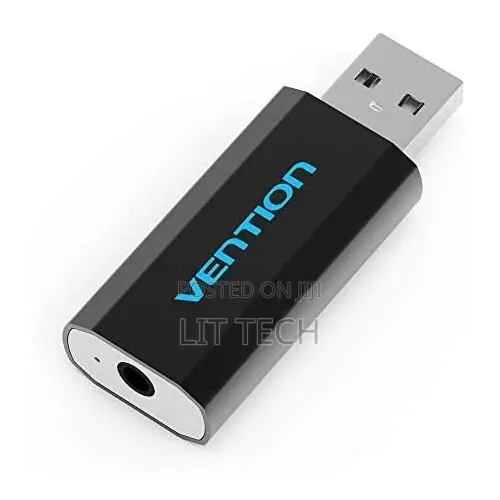 Vention 4 Pole Usb External Sound Card Black
