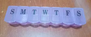 Small Pill Organizer With Durable Plastic (Sunday to Sunday)