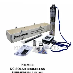 Premier Dc Solar Brushless Submersible Pump 24v 250w 70m Outlet 1"