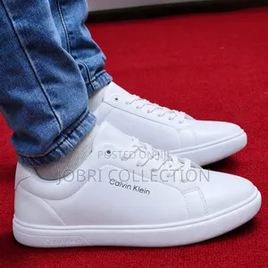 All White Mens Calvin Klein Casual Sneakers