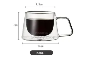 180ml Double Wall Crystal Clear Acrylic Cup