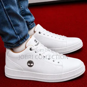 All White Timberland High Cut Boot Sneakers