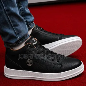 High Cut Black Timberland Casual Sneakers