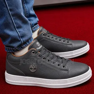 Grey Sole White Leather Timberland Casual Sneakers