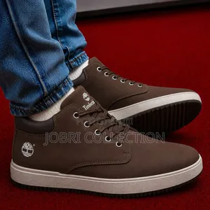 Brown Timberland Solid High Boot Sneakers