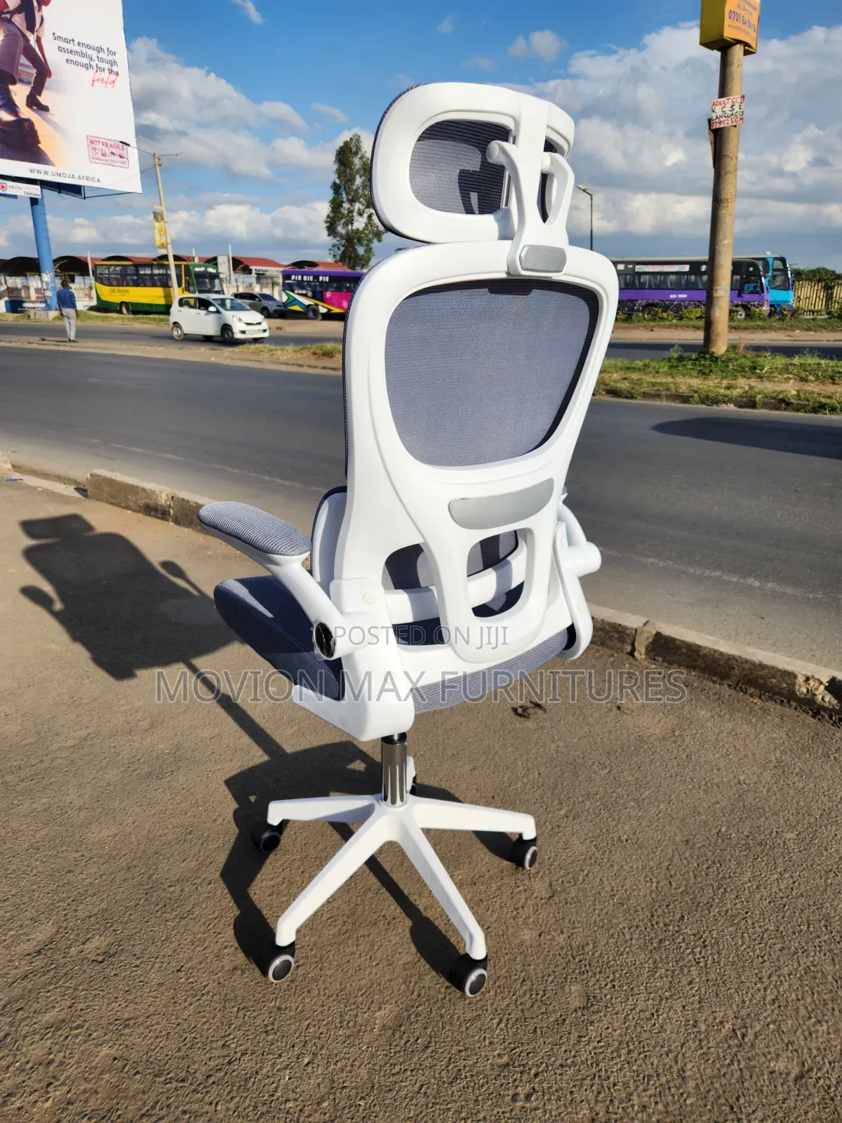 Adjustable White Chair