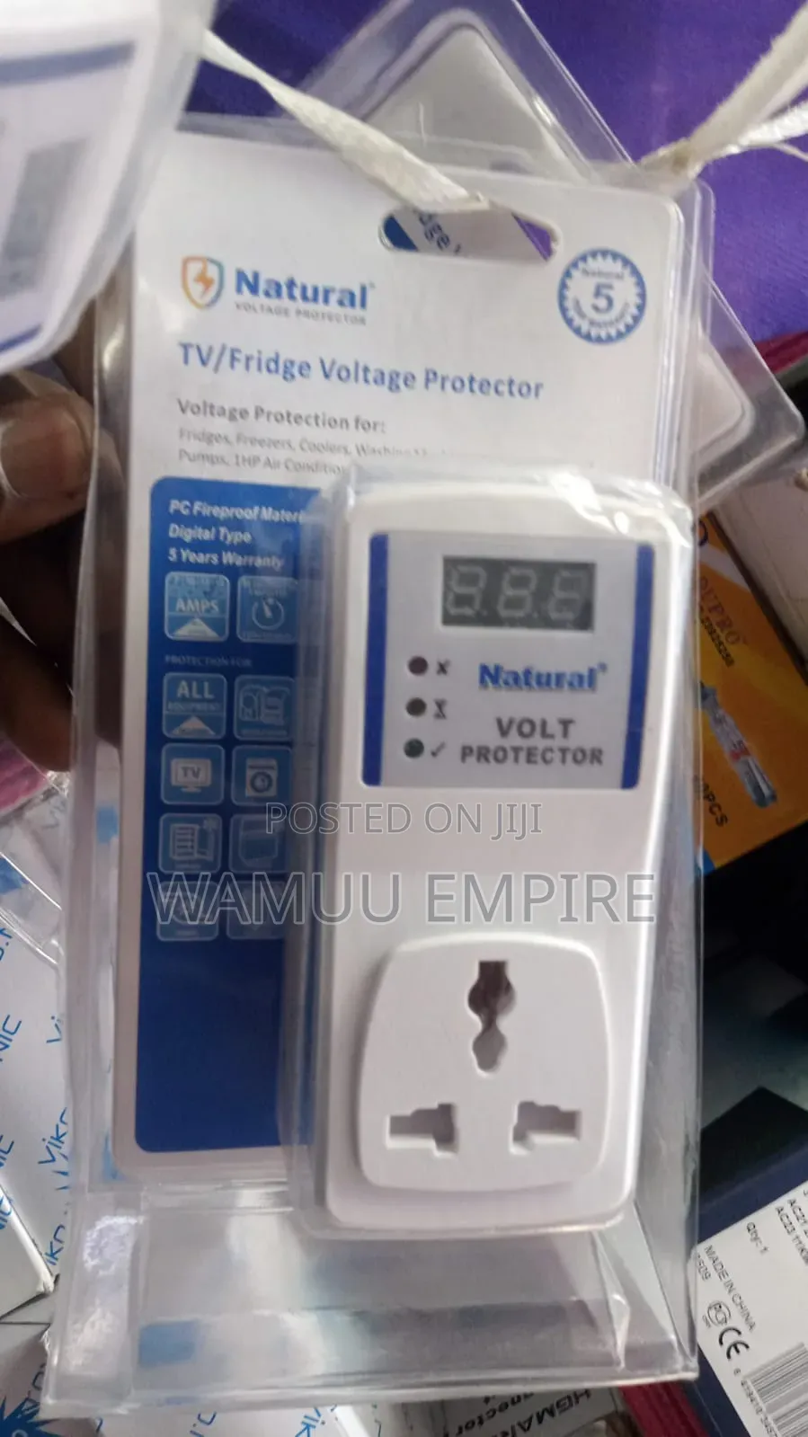 Tv/Fridge Natural Branded Digital Voltage Protect