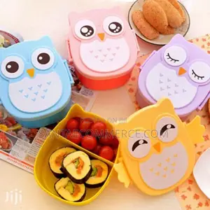 Cartoon Snack Box With Spoon and Fork