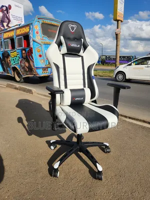 White Black Gaming Chair Reclining
