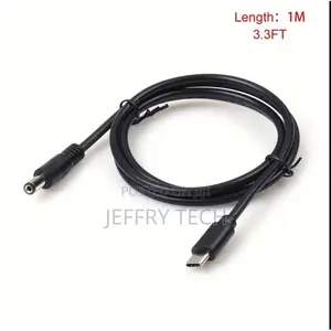 Type-C to Dc Fast Charging Dc Power Cable, 5v/ 9v/ 12v/ 15v 20v Adj