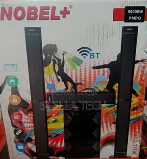 Tall Boy Speakers-bt Hometheare-nobel 55000w Pmpo- Nb 2040