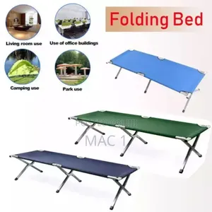 Compact Foldable Camp Bed – Ideal for Camping Guests
