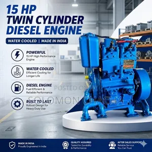 Premier 15hp Twin Cylinder Diesel Engine Water Cool Made in India