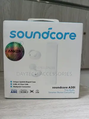 These Are Anker Soundcore A30i True Wireless Earbuds in White.