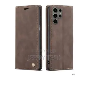 Samsung S25ultra Leather Wallet Flip