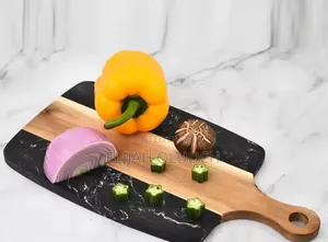 Cutting Marble Board Stone + Acacia or Serving Tray
