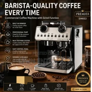 Barista Best Quality Coffee Machine With Grind Function
