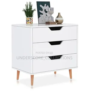 Wooden Bedside 3 Drawers Chest