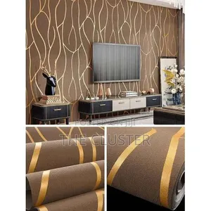 Modern Wallpaper for Home Decoration -Wavy Design