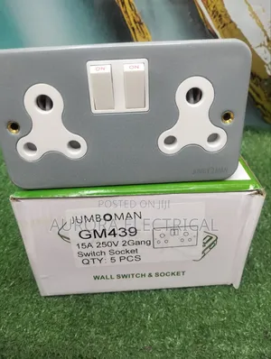 15amps Twin Socket Metal