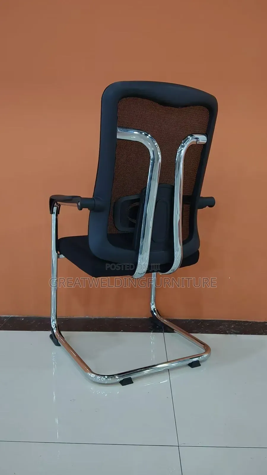 Mib Back Mesh Cantilever Chair