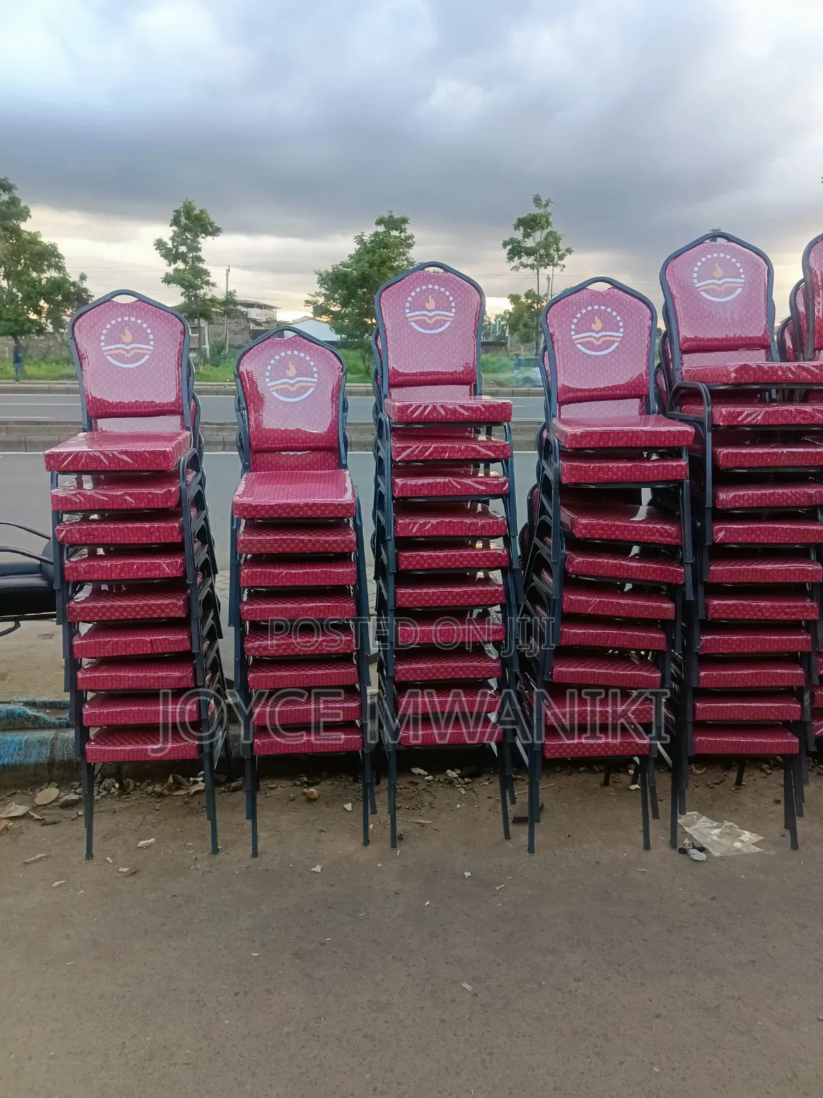 Red Conference Branded Chairs or Church Chairs