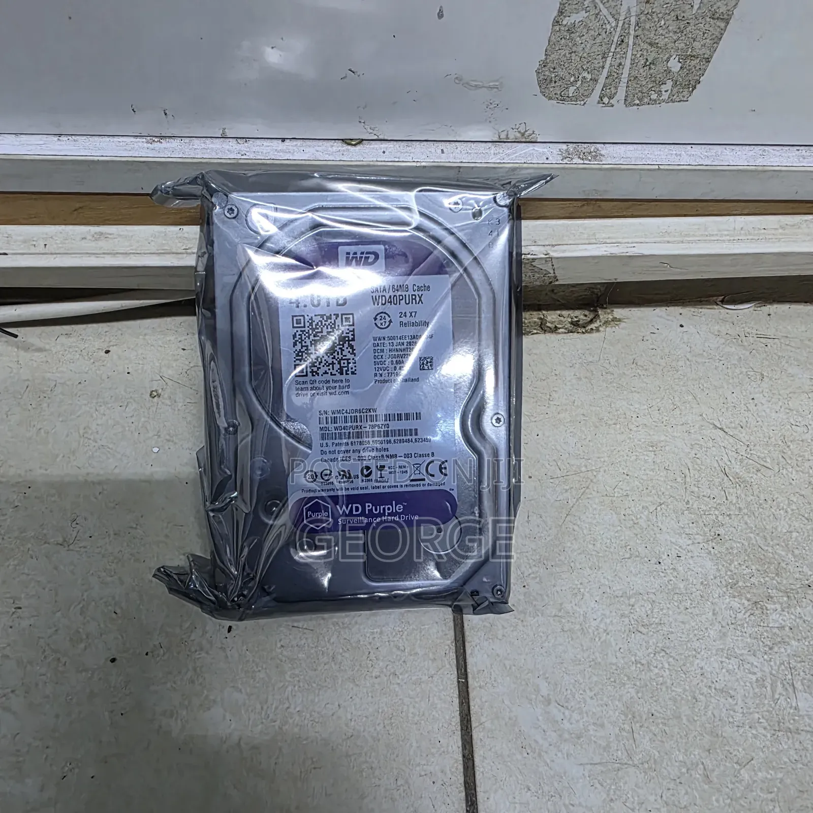 Wd Purple 4tb Internal Hard Drive for Security Cameras