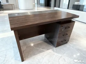 Dark -Wooden Grey Office Desk