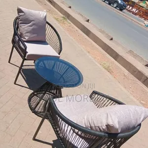 Round Table With Two Chair.