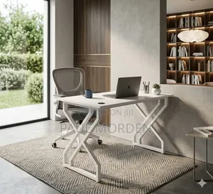 Office Taptop Table and Office Chair With Headrest