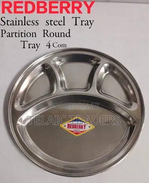 Redberry Stainless Steel Partition Round Plate