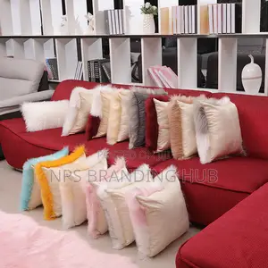 Wool Plush Cushion Pillow Cover,Fluffy Pillow Cover (Stda)