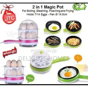 Electric 2in1 Multifunctional Magic Pot 2 Layer 14pc Egg Boiler-Pa