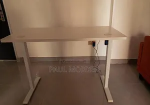 White Electric Adjustable Height Desk