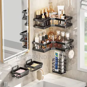 5pcs Set Corner Shower Caddy Shelf/Bathroom Organizer (Stda