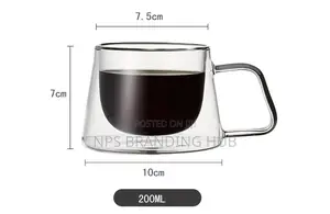 Double Wall Crystal Clear Acrylic Cup Capacity 180ml (Stda