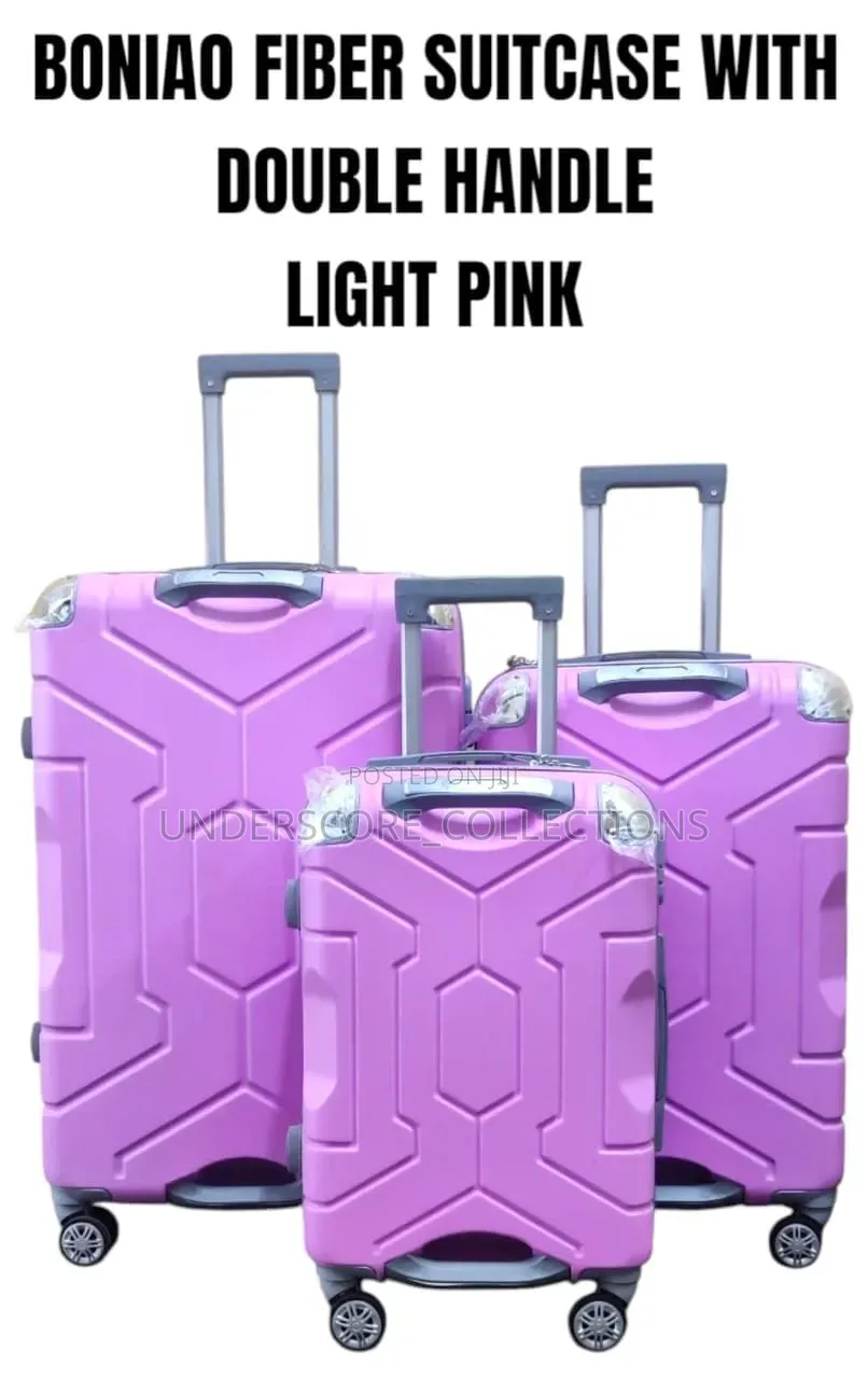 Double Handle Fiber Suitcases