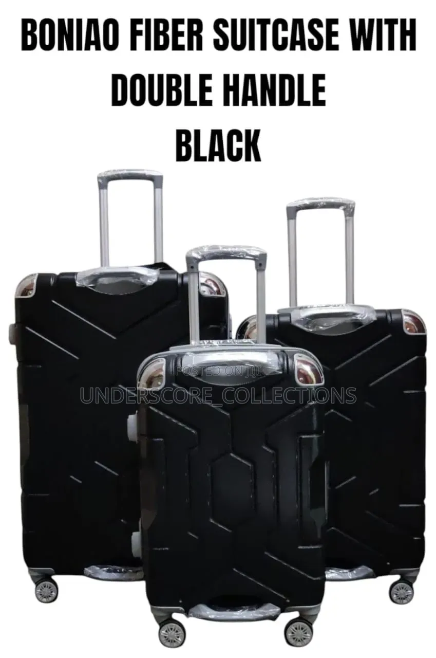 Double Handle Fiber Suitcases