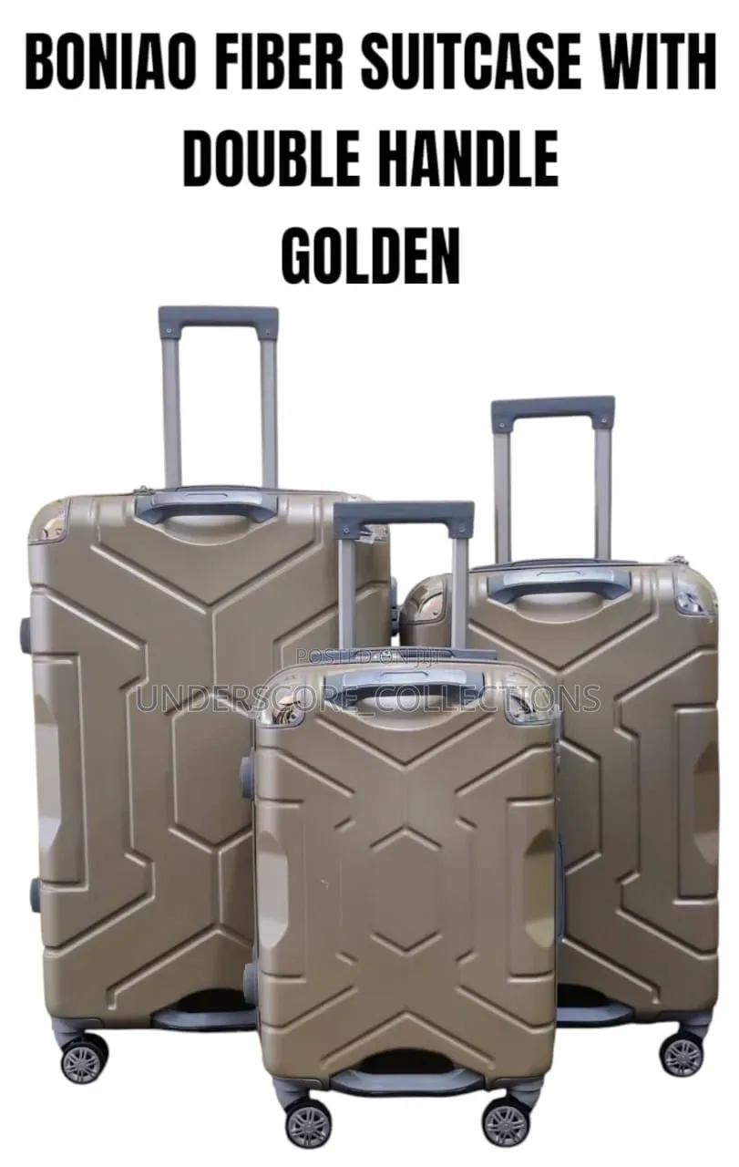 Double Handle Fiber Suitcases