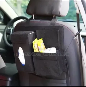 Car Back Seat Storage Bag Organizer With Serviette Pockets