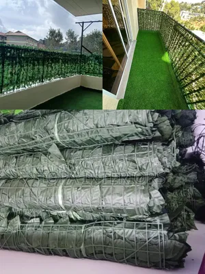 Decorative Leafy Mesh Artificial Balcony Green Privacy Fence Rolls