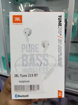 JBL Tune 215bt Wireless Earbud Headphones With Pure Bass Sound - White