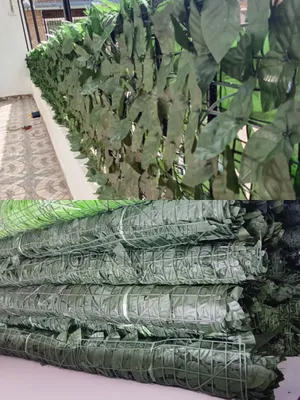 Dark Green Synthetic Balcony Privacy Fence Hedges