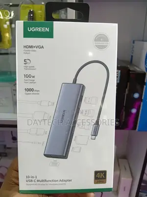 Ugreen Cm498 10-in-1 Usb-C Multifunction Hub Adapter - Grey