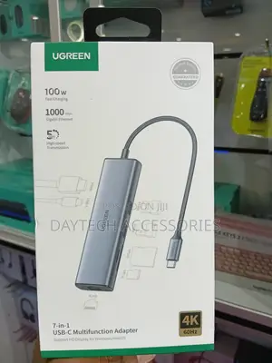 Ugreen Usb C 7 in 1 Hub Adapter With 60hz Hdmi - Grey