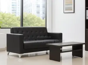 Sofas; Three Seaters Leather Offices Staff Sofa Set