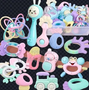 16pcs Silicone Baby Rattle Teether Gift Set