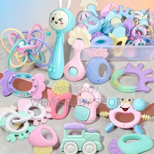 16pcs Silicone Baby Rattle Teether Gift Set